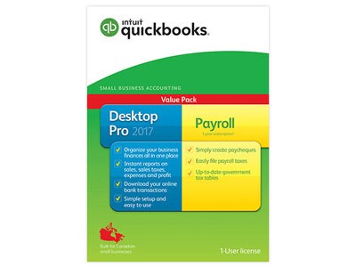 Intuit QuickBooks® Desktop Pro 2017 with Payroll - English