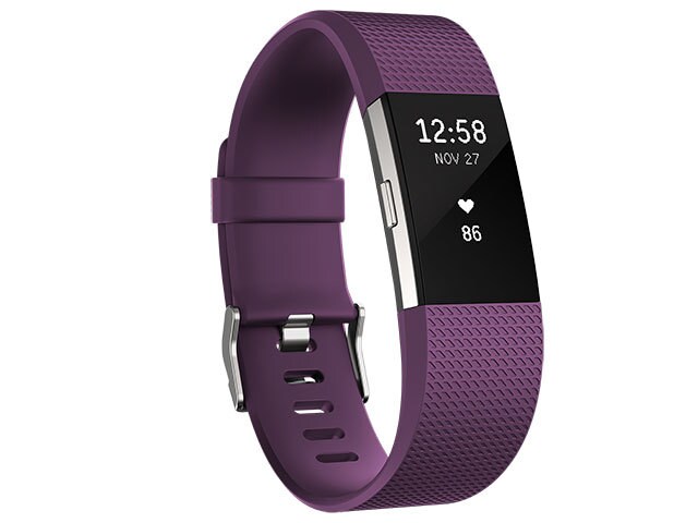 Fitbit Charge 2 Wireless Heart Rate Activity Tracker Small Plum