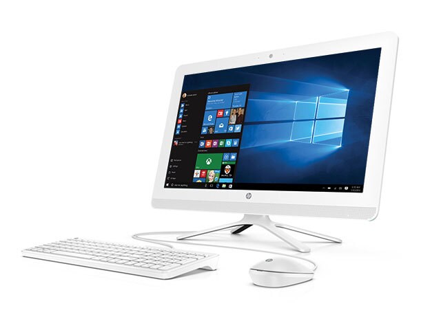 HP 24 g039 All in One 23.8â€� Desktop with IntelÂ® Coreâ„¢ i3 6100U 1TB HDD 8 GB RAM Windows 10 Snow White