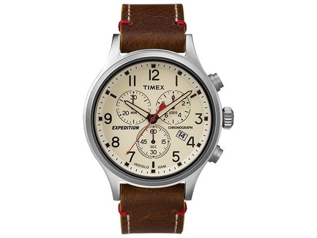 Timex Expedition Scout Chronograph Watch Brown