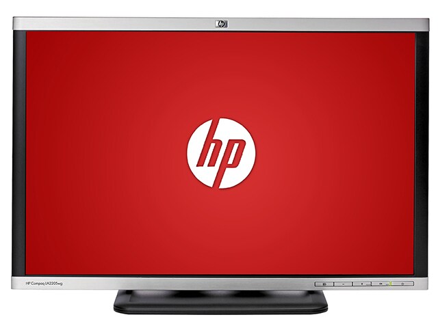 HP LA2205WG 22â€� Widescreen LCD TN HD Monitor Silver Black Refurbished