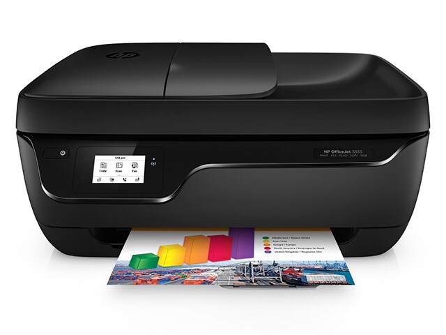 HP OfficeJet 3833 Wireless All in One Printer with 2.2â€� Display Fax and ADF