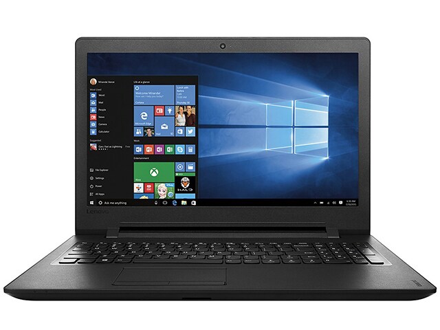 Lenovo Ideapad 110 15IBR 15.6â€� Laptop with IntelÂ® N3060 500GB HDD 4GB RAM Windows 10 Black