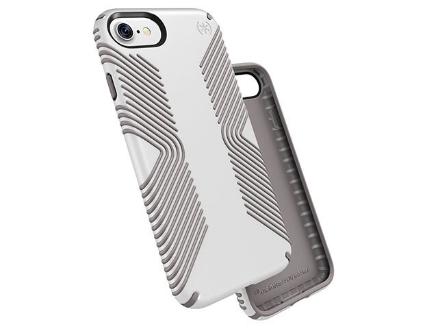 Speck Presidio Grip Case for iPhone 7 White Ash Grey
