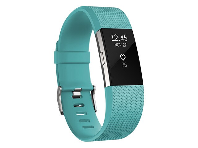 Fitbit Charge 2 Wireless Heart Rate Activity Tracker Large Teal