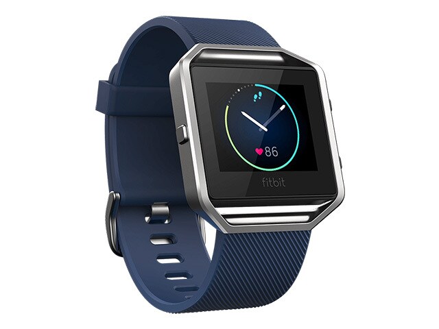 Fitbit Blaze Activity Tracker Large Blue Silver