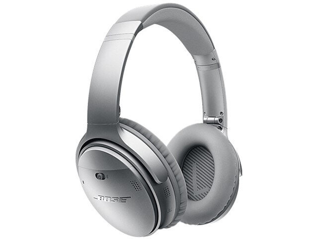 Bose Quiet Comfort 35 Over Ear Wireless Headphones Silver