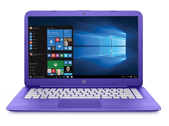 HP Stream 14â€� Laptop with IntelÂ® N3060 32GB SSD 4GB RAM Windows 10 Violet Purple