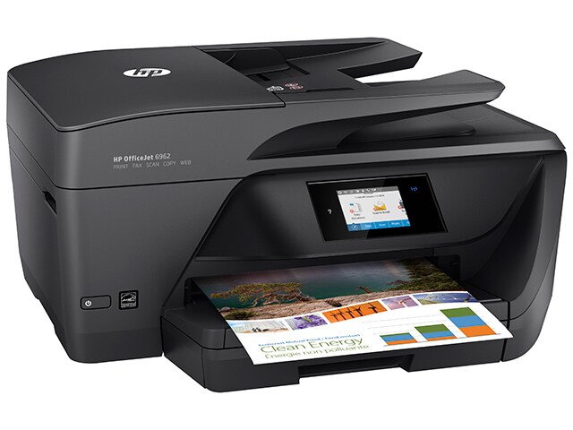HP OfficeJet 6962 Wireless All in One Printer with 2.65â€� CGD Touchscreen Fax Duplex ADF 250 Page Cassette Black