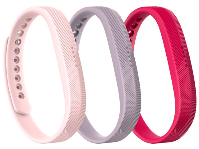 Fitbit Classic Accessory Band for Flex 2â„¢ 3 Pack Large Pink