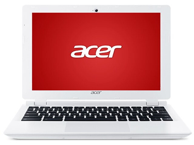 Acer CB3 111 C6NE 11.6â€� Chromebook with IntelÂ® N2830 16GB SSD 4GB RAM Chrome OS Moonstone White