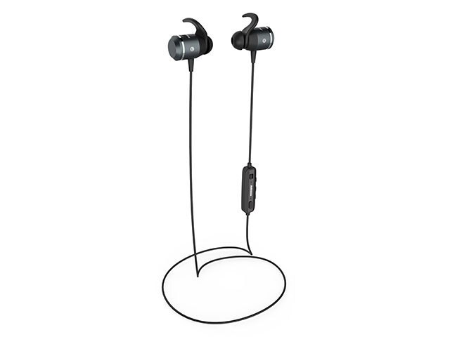 Jabees AMPSound BluetoothÂ® Hearing Amplifier Earbuds Black Silver
