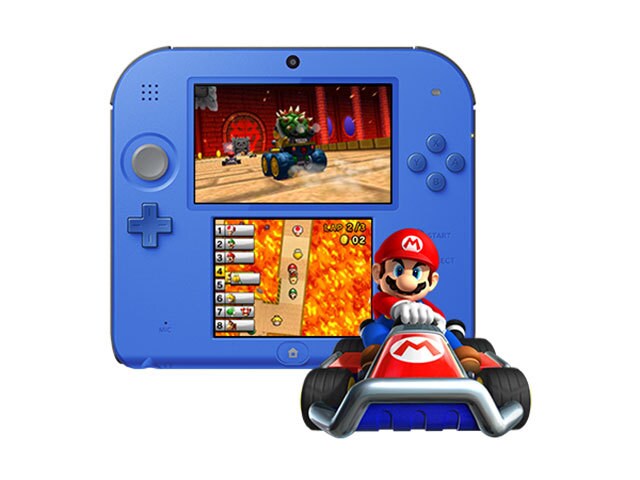 Nintendo 2DS Portable Console with Mario Kart 7 Electric Blue 2