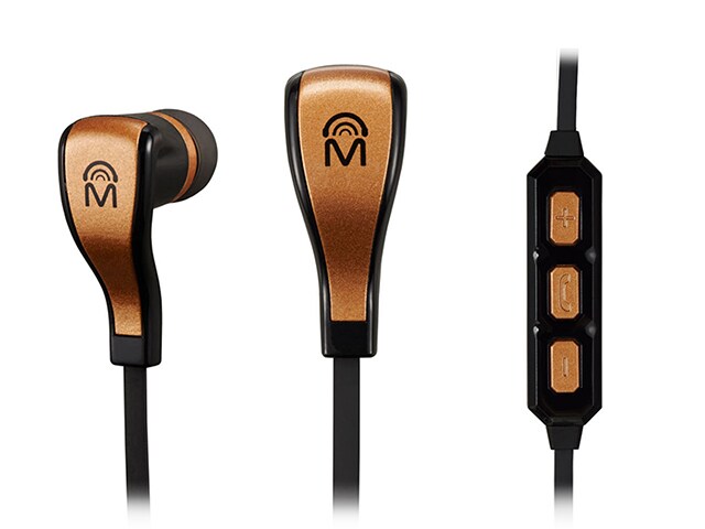 Mental Beats Flex Wireless BluetoothÂ® Earbuds with In Line Control Copper