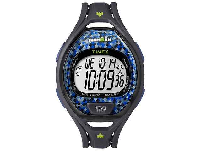 Timex IronmanÂ® Sleek 50 Watch Full Size Grey Blue
