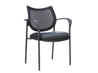 TygerClaw Mesh Mid Back and Fabric Seat Guest Chair