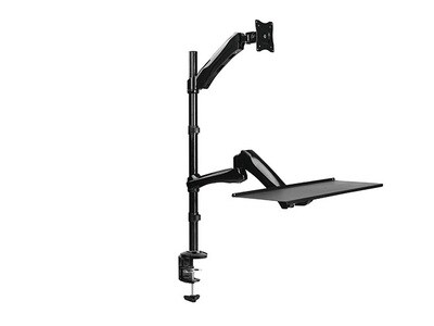 TygerClaw TYDS14011 13”-27” Sit-Stand Monitor Tilt & Swivel Desk Mount