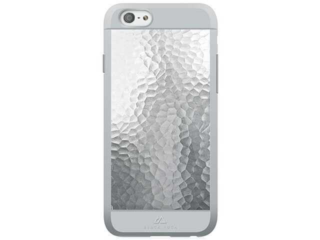 Black Rock Material Case for iPhone 6 6s Hammered Silver