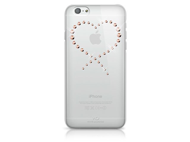White Diamonds iPhone 6 6s Transparent Eternity Crystal Case Rose Gold