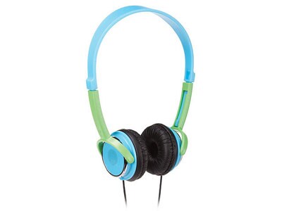 HeadRush Kids On-Ear Headphones - Blue & Green