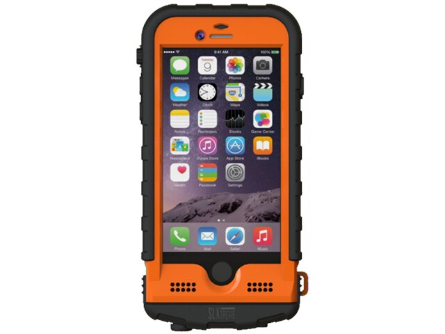 Snow Lizard SLXtreme Series Waterproof Battery Case for iPhone 6 6s Signal Orange