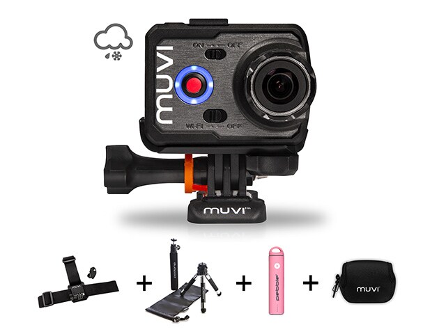 Veho MUVI K 2 Sport Wi Fi Action Camera Bundle Pink Edition