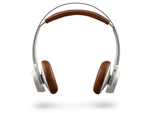 Plantronics BackBeat Sense On Ear Noise Cancelling Wireless Headphones White Tan