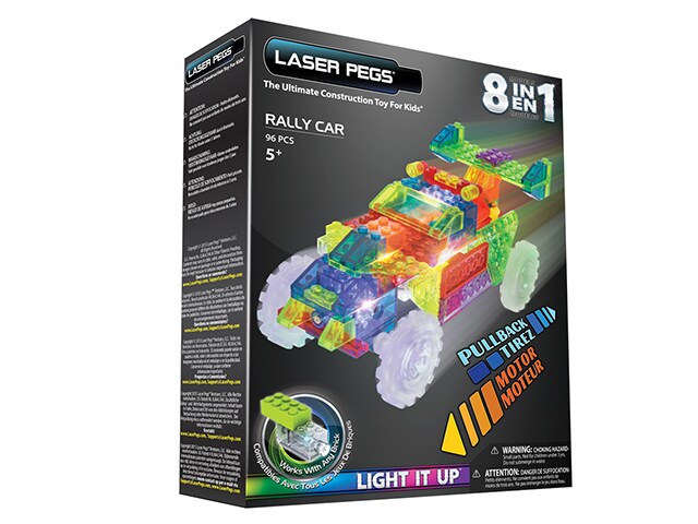 Laser Pegs 8 in 1 Rally Car Building Kit