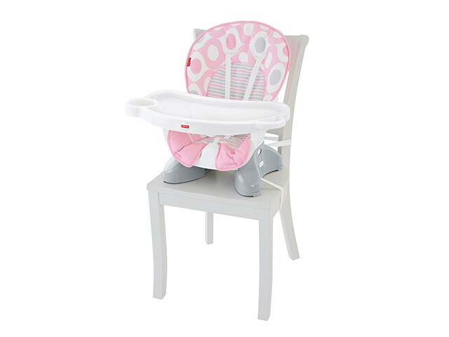 Fisher PriceÂ® SpaceSaver High Chair Pink Ellipse