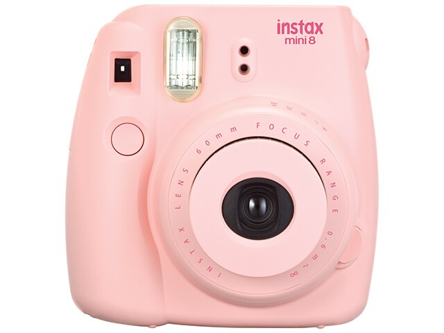 Fujifilm Instax Mini 8 Instant Camera with 10 Exposure Film Pink