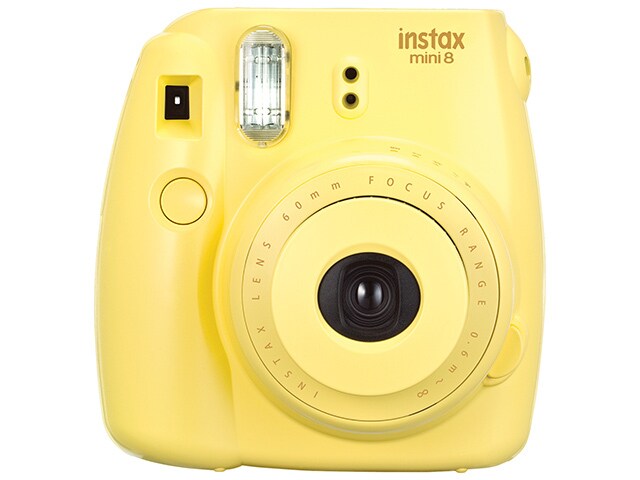 Fujifilm Instax Mini 8 Instant Camera with 10 Exposure Film Yellow