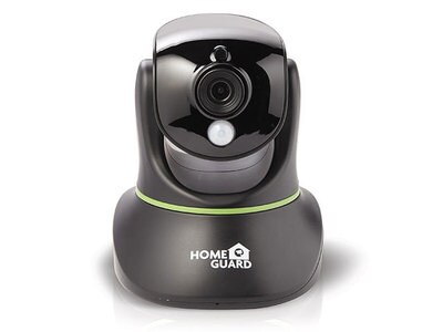 HOMEGUARD HGWIP720 720p Indoor Wireless Pan & Tilt Security Camera with Remote Control & PIR Motion Sensor - Black