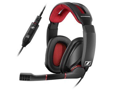 Sennheiser GSP 350 Over-Ear 7.1 Surround Sound Gaming Headset for PC - Black & Red