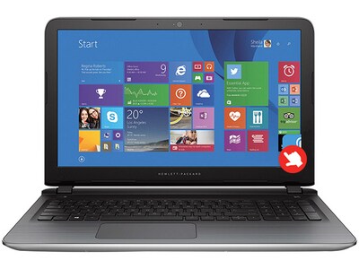 HP Pavilion 15-AB020CA 15.6” Touchscreen Notebook with AMD A6-6310 APU, 500GB HDD, 4GB RAM & Windows 8.1