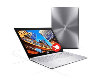 ASUS Zenbook Pro UX501VW-DS71T 15.6” Ultrabook with Intel® i7 6700HQ, 512GB SSD, 16GB RAM & Windows 10 - Silver