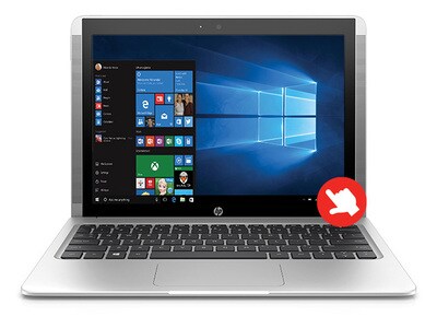 HP Pavilion x2 12-b012ca 12” Convertible Laptop with Intel® M3-6Y30, 128GB eMMC, 8GB RAM & Windows 10 Home - Silver