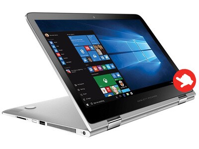 HP Spectre x360 13-4120ca 13.3” Convertible Laptop with Intel® i5-6200U, 256GB SSD, 8GB RAM & Windows 10 - Silver