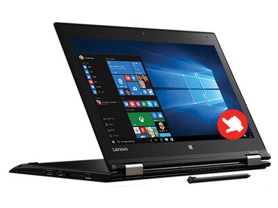 Lenovo ThinkPad Yoga 260 12.5” Laptop with Intel® i5-6300U, 256GB SSD, 8GB RAM & Windows 10 64-Bit - Black - English