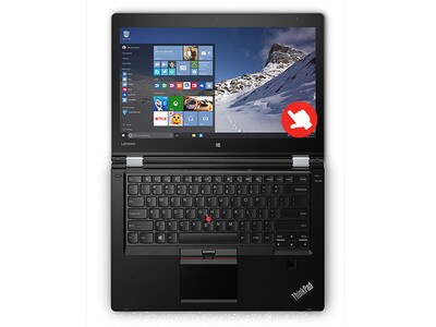 Lenovo ThinkPad Yoga 460 14” Laptop with Intel® i7-6500U, 256GB SSD, 8GB RAM & Windows 10 64-Bit - Black - English