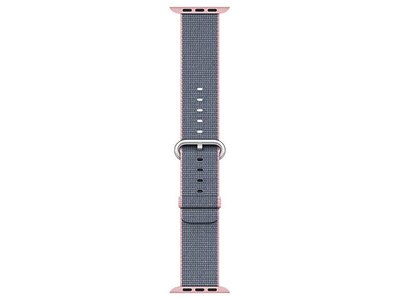 Apple Watch 38mm Woven Nylon Band - Light Pink & Midnight Blue