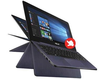 Asus Transformer Book Flip TP200SA 11.6” Laptop with Intel® N3050, 32GB SSD, 2GB RAM & Windows 10 - Dark Blue