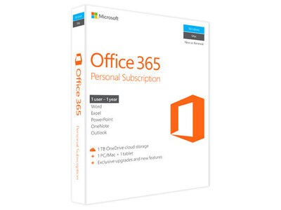 Microsoft Office 365 Personal - 1-Year Subscription - English