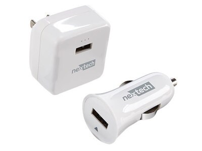 Nexxtech USB Wall and Car Charger Kit