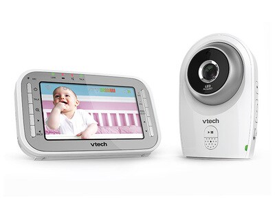 VTech VM341 Safe & Sound Wired Day/Night Video and Audio Baby Monitor 