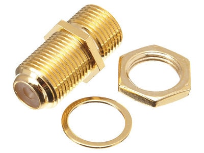 Vital Gold-Plated F-81 Coaxial Coupler