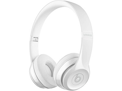 Beats Solo³ On-Ear Wireless Headphones - Gloss White