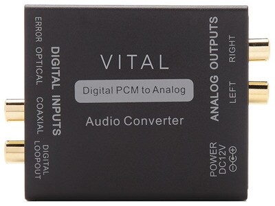 VITAL Toslink-to-RCA Analog Audio Converter
