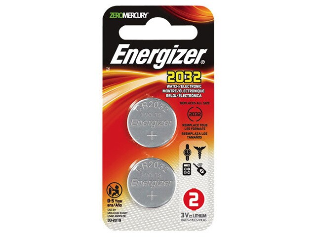 Energizer Lithium Coin 2032 Cell Battery 2 Pack