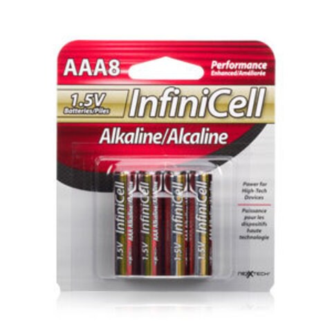 InfiniCell AAA Alkaline Battery 8 Pack