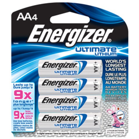 Energizer eÂ² Lithium AA4 Battery Pack